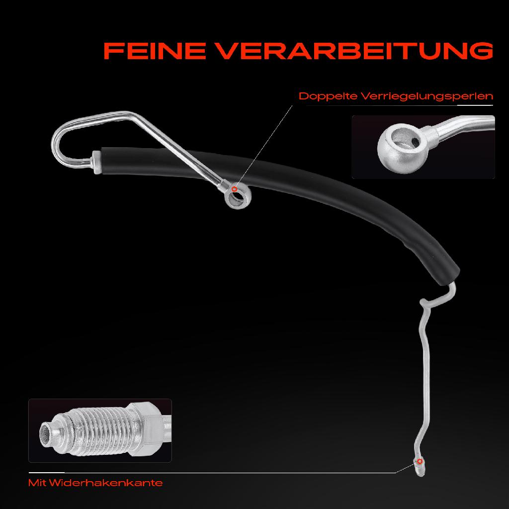 1x Servolenkung Schlauch für VW Polo 9N Seat Ibiza III 6L Skoda Roomster 5J 1.2L-2.0L