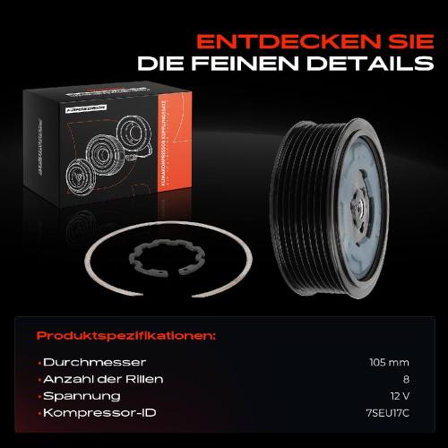 1x Magnetkupplung Klimakompressor für Mercedes-Benz W463 W164 W251 W221 Bild 1x Magnetkupplung Klimakompressor für Mercedes-Benz W463 W164 W251 W221
