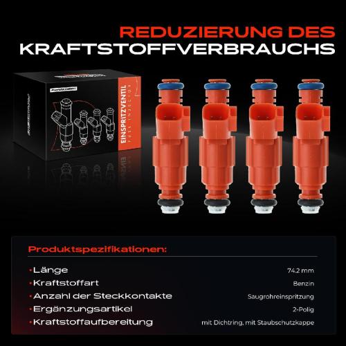 Frankberg 4x Einspritzventil Einspritzdüse für Ford C-Max Focus II Mazda 6 Volvo Bild Frankberg 4x Einspritzventil Einspritzdüse für Ford C-Max Focus II Mazda 6 Volvo