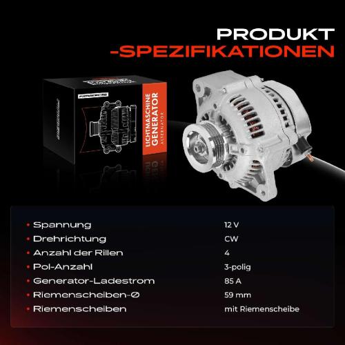 1x Lichtmaschine Generator für Suzuki Baleno Grand Vitara Wagon R 1.3L-2.7L Bild 1x Lichtmaschine Generator für Suzuki Baleno Grand Vitara Wagon R 1.3L-2.7L