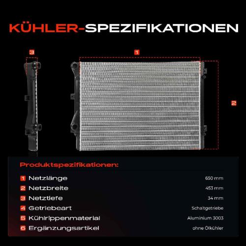 Frankberg 1x Kühler Wasserkühler Motorkühler für VW Golf V VI Passat Audi A3 Seat Skoda Bild Frankberg 1x Kühler Wasserkühler Motorkühler für VW Golf V VI Passat Audi A3 Seat Skoda