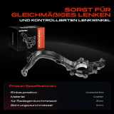 1x Achsschenkel Radaufhängung Vorderachse Links für VW Passat Variant 3B3 3B6 Skoda Superb I 3U4 2000-2008