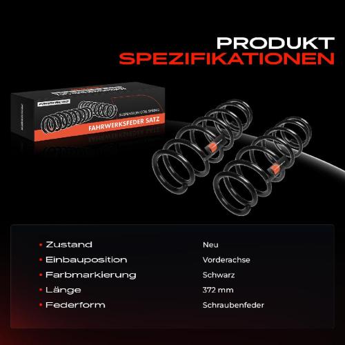 Frankberg 2x Fahrwerksfeder Vorderachse für Mazda RX-8 FE SE 1.3L 2003-2012 Bild Frankberg 2x Fahrwerksfeder Vorderachse für Mazda RX-8 FE SE 1.3L 2003-2012