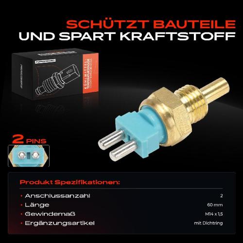 1x Sensor Kühlmitteltemperatur für Mercedes-Benz 124 W202 S202 W124 W210 W140 R129 Bild 1x Sensor Kühlmitteltemperatur für Mercedes-Benz 124 W202 S202 W124 W210 W140 R129