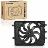 Frankberg 1x Motorkühller Einfachlüfter mit Kühlerlüfterrahmen Fiat 500L 351 352 1.4L Bj ab 2012