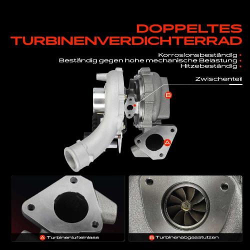 1x Abgasturbolader für Audi A4 8EC 2.7L 2005-2008 Bild 1x Abgasturbolader für Audi A4 8EC 2.7L 2005-2008
