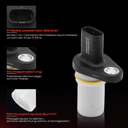 Frankberg 1x Kurbelwellensensor Impulsgeber für VW Passat 3G Golf 7 5G Beetle 5C Atlas Audi Q5 FY Bild Frankberg 1x Kurbelwellensensor Impulsgeber für VW Passat 3G Golf 7 5G Beetle 5C Atlas Audi Q5 FY