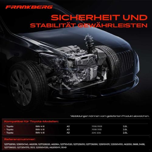 3x Motorlager Getriebelagerlager Vorne und Hinten für Toyota RAV 4 III A3 2.0L Bild 3x Motorlager Getriebelagerlager Vorne und Hinten für Toyota RAV 4 III A3 2.0L