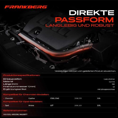 1x Kühlerschlauch Turboschlauch für Chevrolet Captiva C100 C140 Opel Antara L07 2.0L 2006-2011 Bild 1x Kühlerschlauch Turboschlauch für Chevrolet Captiva C100 C140 Opel Antara L07 2.0L 2006-2011