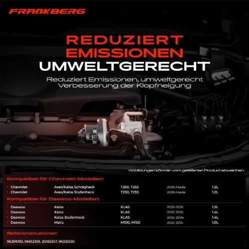 1x AGR-Ventil Abgasrückführungsventil für Chevrolet Aveo/Kalos Schrägheck Stufenheck Daewoo Kalos Matiz Bild 1x AGR-Ventil Abgasrückführungsventil für Chevrolet Aveo/Kalos Schrägheck Stufenheck Daewoo Kalos Matiz