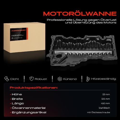 Frankberg 1x Ölwanne Motorölwanne für VW Golf 7 BE 5G Passat Touran Audi A3 8V Skoda Kodiaq Bild Frankberg 1x Ölwanne Motorölwanne für VW Golf 7 BE 5G Passat Touran Audi A3 8V Skoda Kodiaq