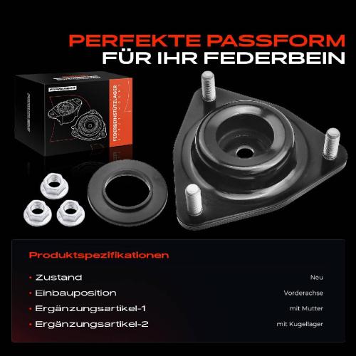 1x Domlager Federbeinstütz lager für Citroën Mitsubishi Lancer Peugeot Bj ab 2006 Bild 1x Domlager Federbeinstütz lager für Citroën Mitsubishi Lancer Peugeot Bj ab 2006