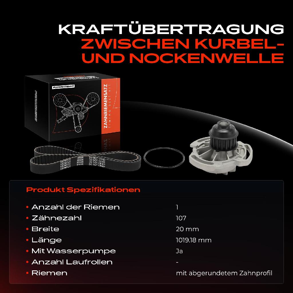 1x Zahnriemensatz Zahnriemen Wasserpumpe für VW Polo Coupe Classic Seat Terra 24