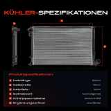 1x Kühler Wasserkühler Motorkühler für Peugeot 406 Break Coupe 8B 8E/F 8C 1.8L 2.0L