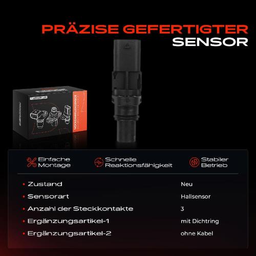 Frankberg 1x Nockenwellenposition Sensor für VW Golf Polo Passat Audi A1 A3 A4 A5 Q3 Q5 Seat Skoda Bild Frankberg 1x Nockenwellenposition Sensor für VW Golf Polo Passat Audi A1 A3 A4 A5 Q3 Q5 Seat Skoda