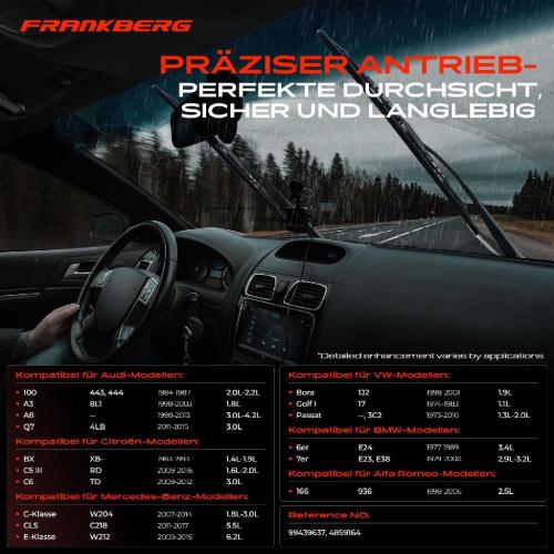 Frankberg 1x Wischermotor Scheibenwischermotor Vorne für BMW E82 E46 Audi 100 Avant A6 Avant A8 Alfa Romeo Spider Bild Frankberg 1x Wischermotor Scheibenwischermotor Vorne für BMW E82 E46 Audi 100 Avant A6 Avant A8 Alfa Romeo Spider