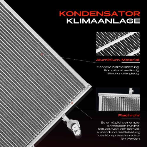 1x Kondensator Klimaanlage für Volvo S60 3 224 S90 2 234 XC60 2 246 Bild 1x Kondensator Klimaanlage für Volvo S60 3 224 S90 2 234 XC60 2 246