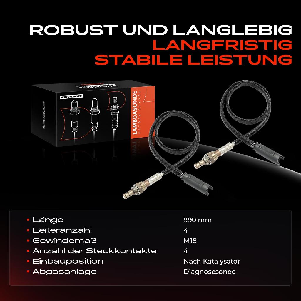 2x Lambdasonde Diagnosesonde Nach Katalysator für BMW E46 E39 E60 E83 E36 E85 Land Rover LM
