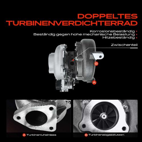 1x Abgasturbolader für Toyota Hilux Pritsche/Fahrgestell N1 N2 Hilux VII Pick-up N1 N2 N3 Bild 1x Abgasturbolader für Toyota Hilux Pritsche/Fahrgestell N1 N2 Hilux VII Pick-up N1 N2 N3