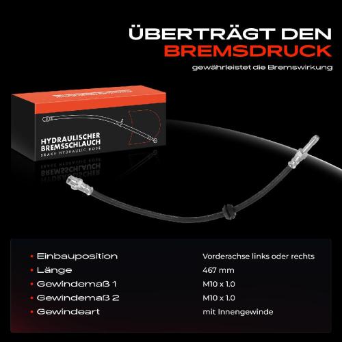 Frankberg 1x Bremsschlauch Bremsschläuche Vorderachse Links oder Rechts für BMW 3er Cabriolet Coupe E46 2000-2007 Bild Frankberg 1x Bremsschlauch Bremsschläuche Vorderachse Links oder Rechts für BMW 3er Cabriolet Coupe E46 2000-2007