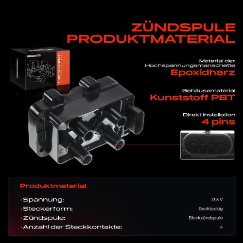 Frankberg 1x Zündmodul Zündspule für Dacia Dokker Express Kasten/MPV MPV Lodgy Logan MCV Pick-up Sandero Solenza Mazda Bild Frankberg 1x Zündmodul Zündspule für Dacia Dokker Express Kasten/MPV MPV Lodgy Logan MCV Pick-up Sandero Solenza Mazda