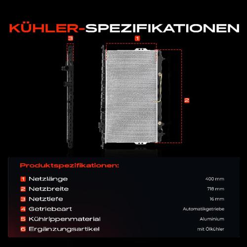 1x Kühler Wasserkühler Motorkühler für Hyundai Sonata IV EF XG KIA Magentis Opirus Bild 1x Kühler Wasserkühler Motorkühler für Hyundai Sonata IV EF XG KIA Magentis Opirus