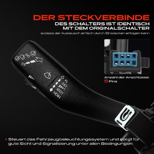 1x Kombischalter Lenkstockschalter für VW Golf 5 Tiguan Audi A3 Skoda Octavia II Bild 1x Kombischalter Lenkstockschalter für VW Golf 5 Tiguan Audi A3 Skoda Octavia II