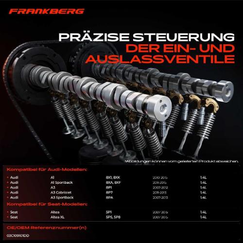 1x Nockenwelle für Audi A1 A3 Seat Altea Ibiza Skoda Rapid Bild 1x Nockenwelle für Audi A1 A3 Seat Altea Ibiza Skoda Rapid