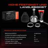 1x Antriebswelle Gelenksatz Vorderachse für VW Transporter V Pritsche/Fahrgestell Kasten Bus Multivan V