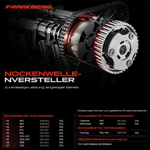 1x Nockenwellenversteller für VW Touareg Audi A4 A5 Cabriolet A6 A7 A8 Q7 Bild 1x Nockenwellenversteller für VW Touareg Audi A4 A5 Cabriolet A6 A7 A8 Q7