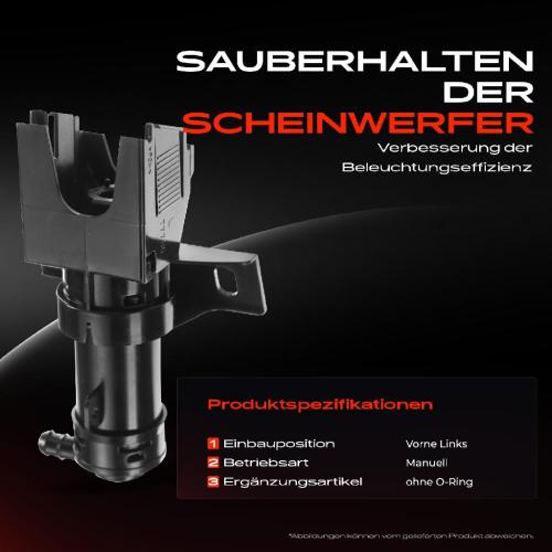 1x Scheinwerferreinigung Waschwasserdüse Vorne Links für Toyota Land Cruiser Prado Bild 1x Scheinwerferreinigung Waschwasserdüse Vorne Links für Toyota Land Cruiser Prado