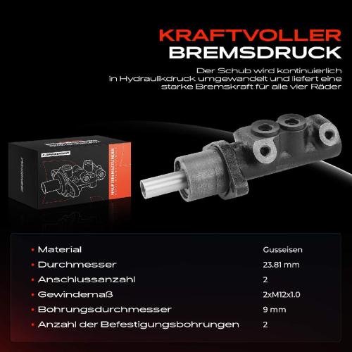 1x Hauptbremszylinder Bremszylinder für VW Transporter IV Pritsche/Fahrgestell Kasten Bild 1x Hauptbremszylinder Bremszylinder für VW Transporter IV Pritsche/Fahrgestell Kasten