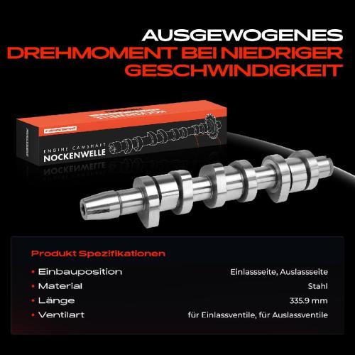 1x Nockenwelle für VW Polo 9A 9N Seat Ibiza III IV Skoda Fabia II Roomster 1.4L Bild 1x Nockenwelle für VW Polo 9A 9N Seat Ibiza III IV Skoda Fabia II Roomster 1.4L