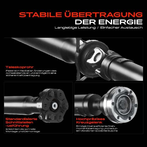 Frankberg 1x Kardanwelle Gelenkwelle Hinterachse für BMW 5er E39 5er Touring 2.5L 2.8L 1995-2004 Bild Frankberg 1x Kardanwelle Gelenkwelle Hinterachse für BMW 5er E39 5er Touring 2.5L 2.8L 1995-2004