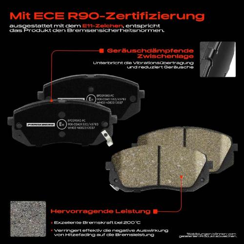 4x Bremsbeläge Vorderachse für Hyundai i40 CW iX35 Kona Tucson KIA Carens III MPV 2004-2025 Bild 4x Bremsbeläge Vorderachse für Hyundai i40 CW iX35 Kona Tucson KIA Carens III MPV 2004-2025