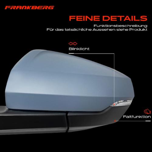 Frankberg 1x Außenspiegel Links für VW Polo AE1 AW1 BZ1 1.0L 1.5L 1.6L 2.0L 2017-2024 Bild Frankberg 1x Außenspiegel Links für VW Polo AE1 AW1 BZ1 1.0L 1.5L 1.6L 2.0L 2017-2024