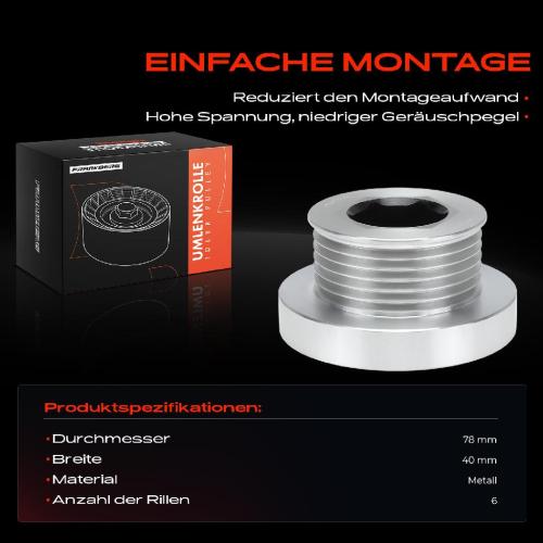 1x Umlenkrolle Führungsrolle für Renault Kangoo Logan Clio Nissan Dacia Bild 1x Umlenkrolle Führungsrolle für Renault Kangoo Logan Clio Nissan Dacia