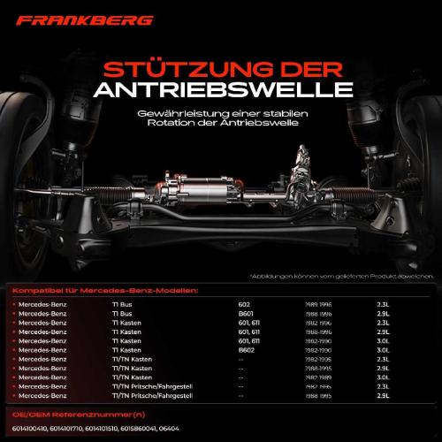 1x Lagerung Gelenkwelle Kardanwellenlager für Mercedes-Benz 602 B601 601 611 B602 Bild 1x Lagerung Gelenkwelle Kardanwellenlager für Mercedes-Benz 602 B601 601 611 B602