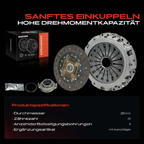 1x Kupplungssatz für Alfa Romeo 147 937 156 932 156 Sportwagon 166 936 GT 937 GTV 916 Spider 3.2L Bild 1x Kupplungssatz für Alfa Romeo 147 937 156 932 156 Sportwagon 166 936 GT 937 GTV 916 Spider 3.2L