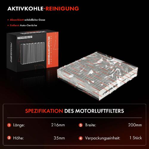1x Innenraumfilter Aktivkohle für Nissan Micra V Renault Clio 4 Dacia Mitsubishi Bild 1x Innenraumfilter Aktivkohle für Nissan Micra V Renault Clio 4 Dacia Mitsubishi