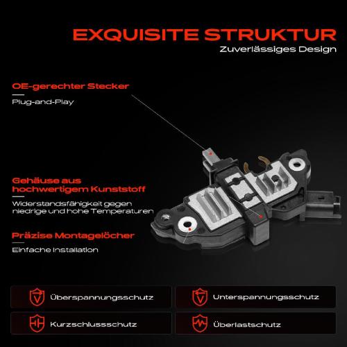 1x Lichtmaschinenregler Generatorregler für Citroën Berlingo Pluriel Jumpy Peugeot Bild 1x Lichtmaschinenregler Generatorregler für Citroën Berlingo Pluriel Jumpy Peugeot