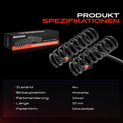 Frankberg 2x Fahrwerksfeder Hinterachse f r Hyundai i30 GD Coupe KIA Cee'D JD Pro Cee'D 2011-2014 Bild Frankberg 2x Fahrwerksfeder Hinterachse f r Hyundai i30 GD Coupe KIA Cee'D JD Pro Cee'D 2011-2014