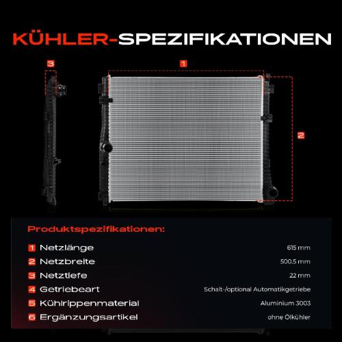 Frankberg 1x Kühler Wasserkühler Motorkühler für BMW 3er 320i 330i Z4 Roadster 2.0L Bild Frankberg 1x Kühler Wasserkühler Motorkühler für BMW 3er 320i 330i Z4 Roadster 2.0L