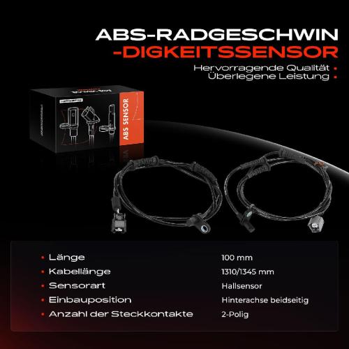 Frankberg 2x ABS Sensor Hinterachse beidseitig für Nissan NV200 Evalia Kasten NV200/Evalia Bus 1.5L 1.6L Bj ab 2010 Bild Frankberg 2x ABS Sensor Hinterachse beidseitig für Nissan NV200 Evalia Kasten NV200/Evalia Bus 1.5L 1.6L Bj ab 2010