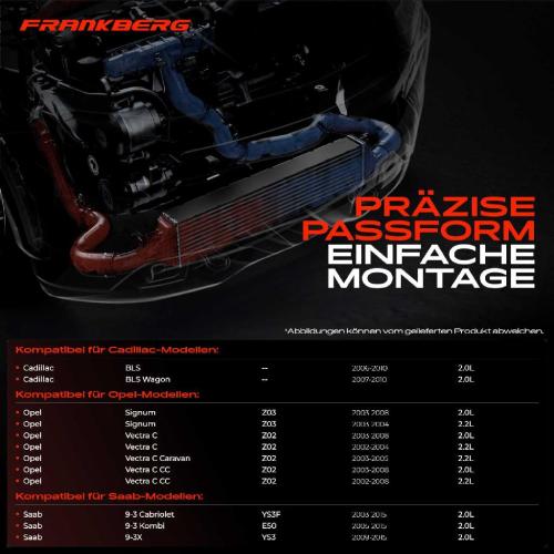 1x Ladeluftkühler Turbokühler für Opel Vectra C Signum Saab 9-3 Cadillac 2.0L 2.2L Bild 1x Ladeluftkühler Turbokühler für Opel Vectra C Signum Saab 9-3 Cadillac 2.0L 2.2L
