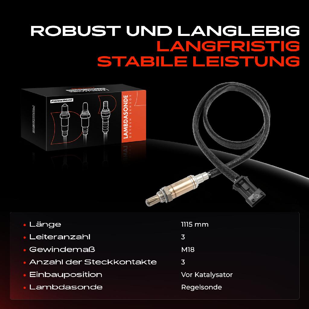 1x Lambdasonde Regelsonde Vor Katalysator für Saab 9-3 YS3D 900 II 9000 2.0L 1984-2003