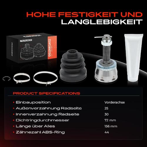 1x Antriebswelle Gelenksatz Vorderachse für Hyundai Elantra XD Lantra II J-2 Matrix FC Bild 1x Antriebswelle Gelenksatz Vorderachse für Hyundai Elantra XD Lantra II J-2 Matrix FC