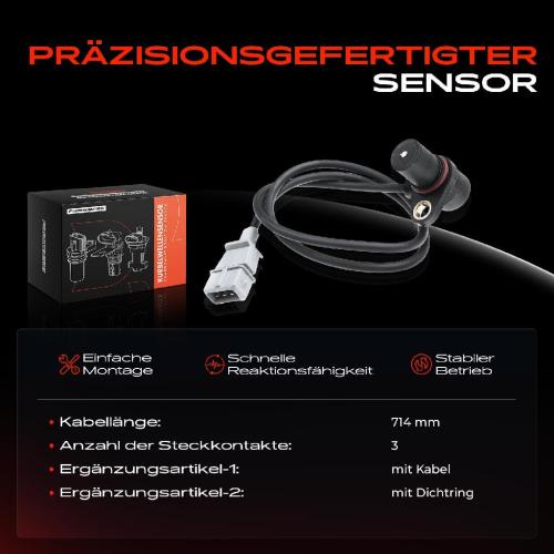 1x Kurbelwellensensor Impulsgeber für VW Golf IV Passat Bora Audi A4 A6 A8 Skoda Superb I Seat Bild 1x Kurbelwellensensor Impulsgeber für VW Golf IV Passat Bora Audi A4 A6 A8 Skoda Superb I Seat