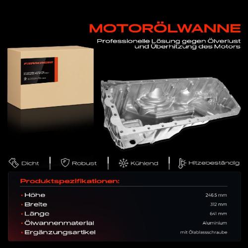 Frankberg 1x Ölwanne Motorölwanne für BMW F10 F18 F07 F11 535i F06 F12 F13 640i F01 F02 F03 F04 740i 3.0L Bild Frankberg 1x Ölwanne Motorölwanne für BMW F10 F18 F07 F11 535i F06 F12 F13 640i F01 F02 F03 F04 740i 3.0L