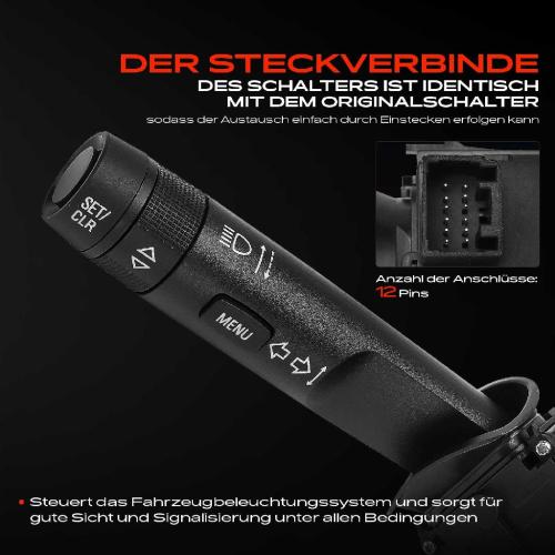 1x Kombischalter Lenkstockschalter für Opel Adam Astra Cascada Corsa Insignia A Bild 1x Kombischalter Lenkstockschalter für Opel Adam Astra Cascada Corsa Insignia A